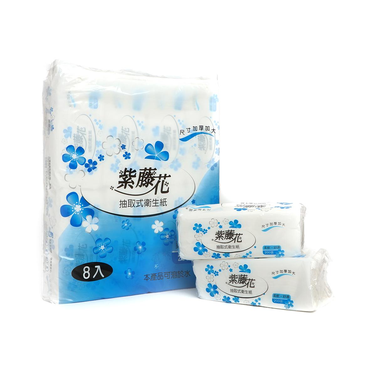 紫藤花 抽取式衛生紙
